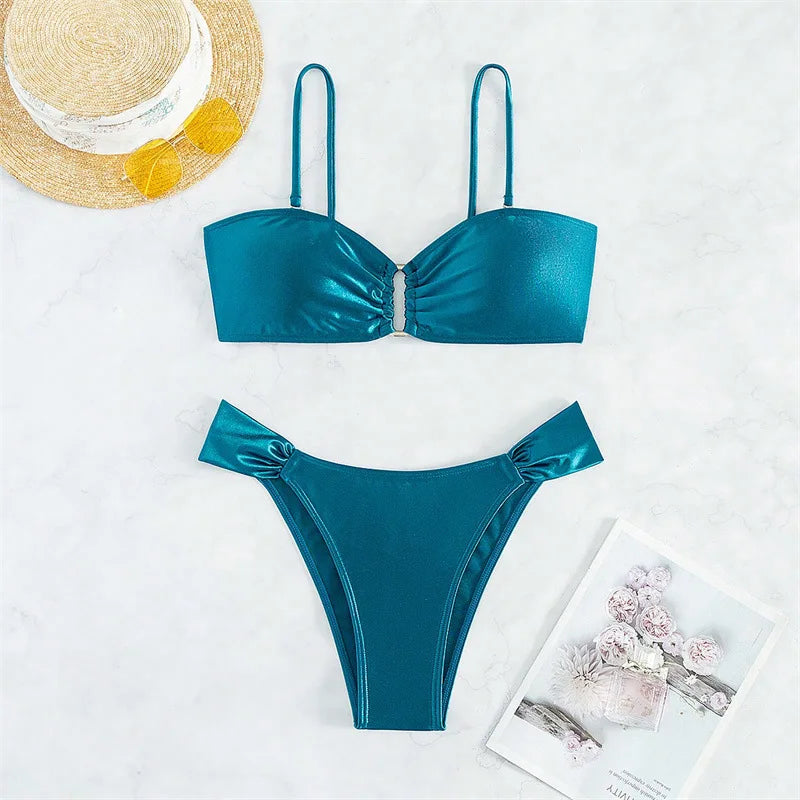 Summer Bikinis Swimsuits Women Swimwear Push Up Female Beach Swim Wear Bathing Suits Brazilian Bikini Set Pool Bather