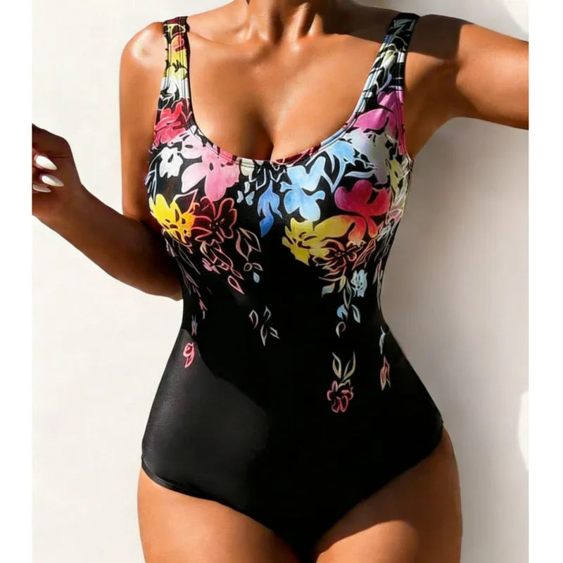 One-Piece Large Swimsuits Closed Plus Size Swimwear Push Up Female Body Bathing Suits For Pool Beachwear Women's Swimming Suit