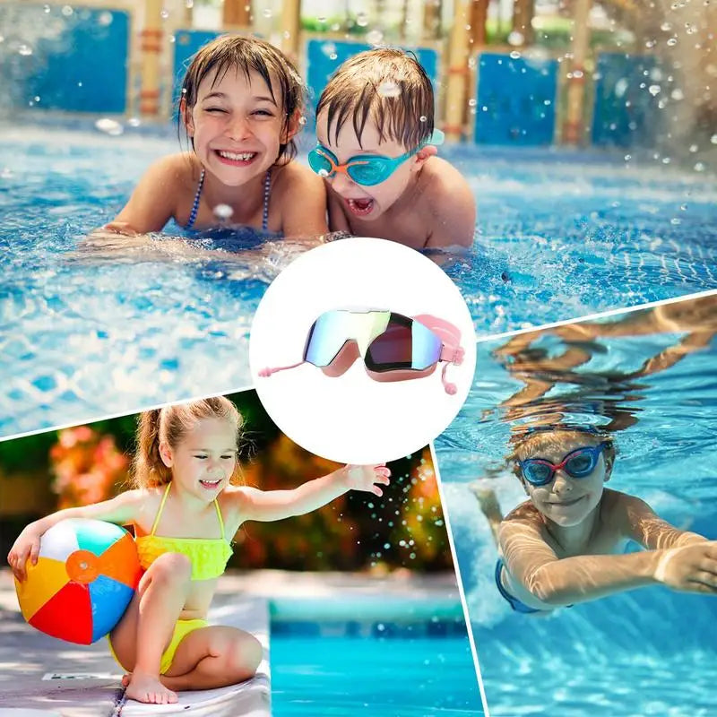 Swimming Goggles Anti Fog & UV No Leaking Goggles Anti Fog Full Protection Swim Pool Goggles Clear Vision Swimming Goggles For