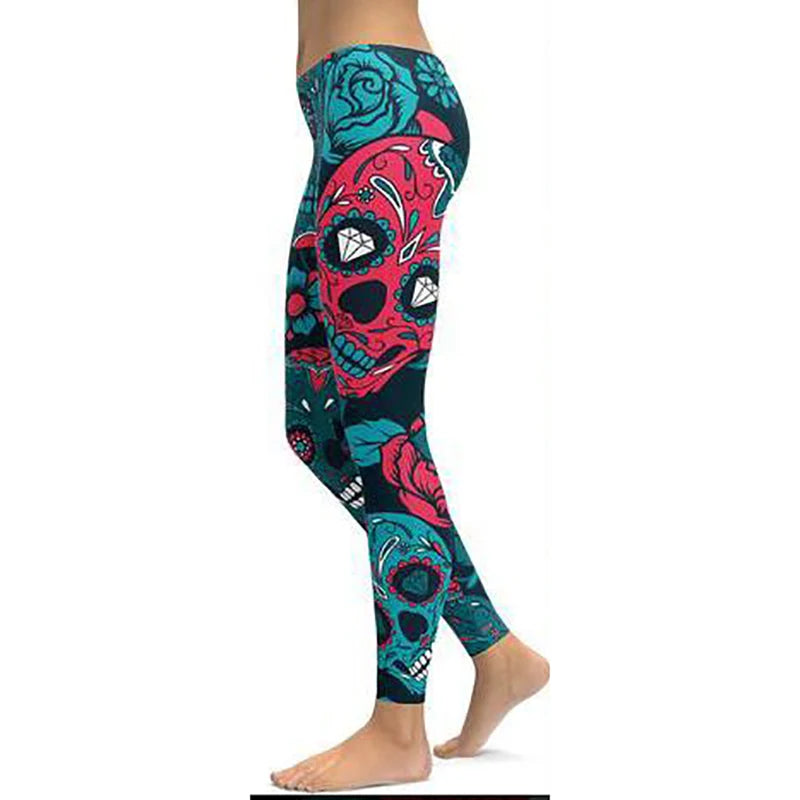 LI-FI Print Yoga Pants Women Unique Fitness Workout Sports Running Leggings Push Up Gym Wear Elastic Slim