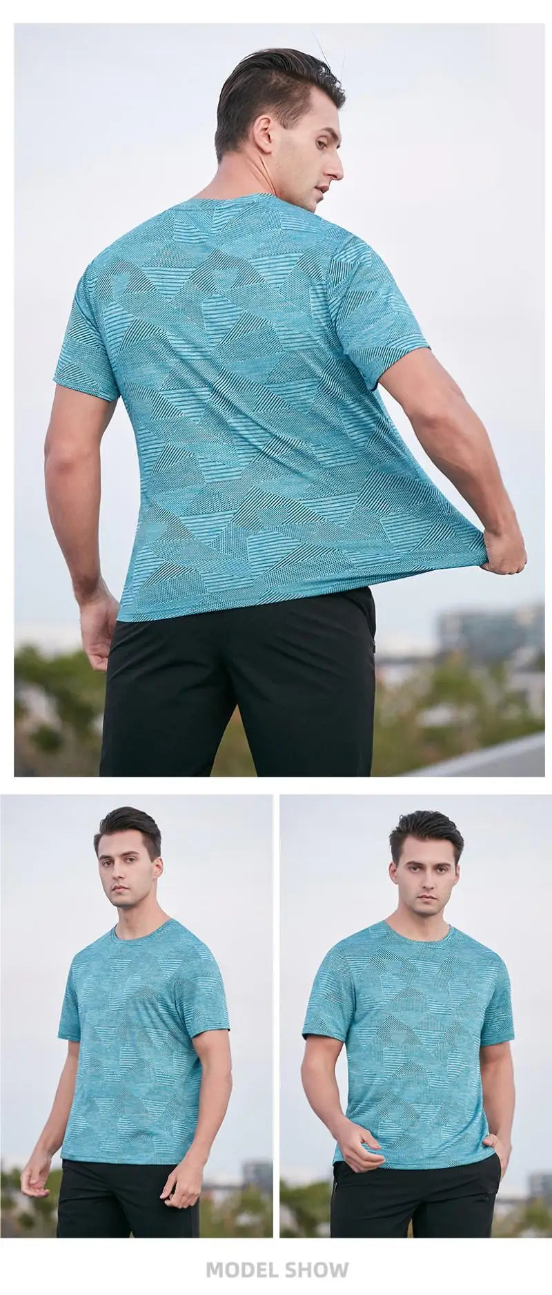(M-5XL)Men Loose Fit Quick Dry Sport T-Shirt Running Football Basketball Gym Short Sleeve Tee Shirt Breathable Fitness Tops
