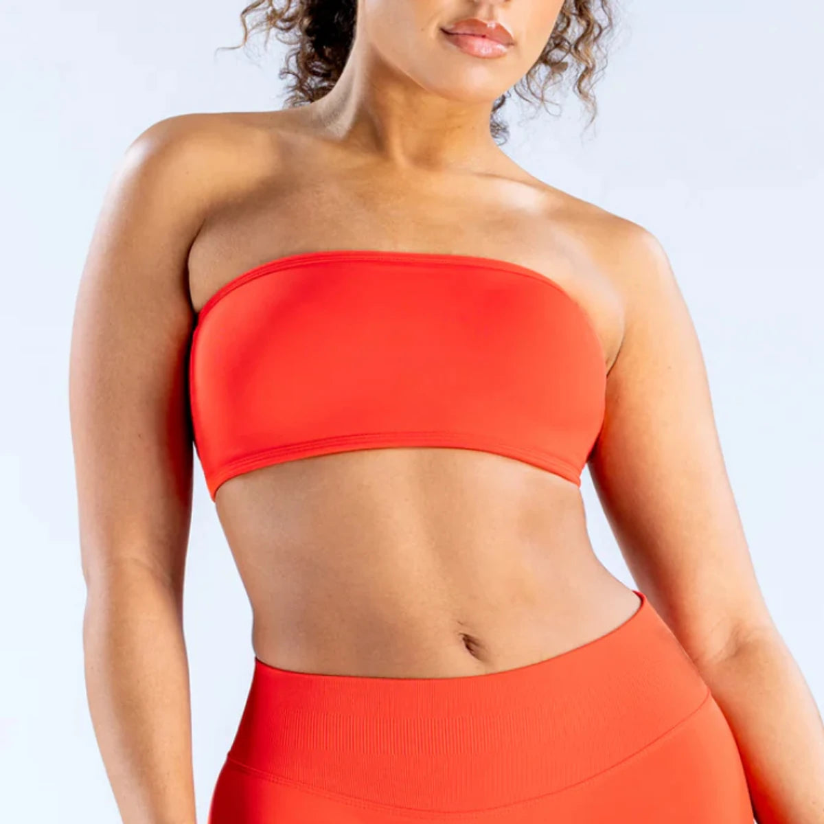 Backless Bandeau for Women Backless Sports Bra Strapless Open Back Gym Crop Top Seamless Strapless Bra Workout Yoga Top