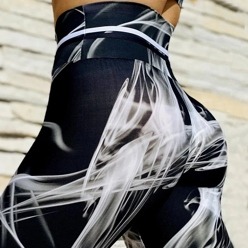 Tie Dye Yoga Pants Gym Sport Leggings for Women Seamless High Waist Push Up Tights Scrunch Butt Leggins Female Gym Clothing