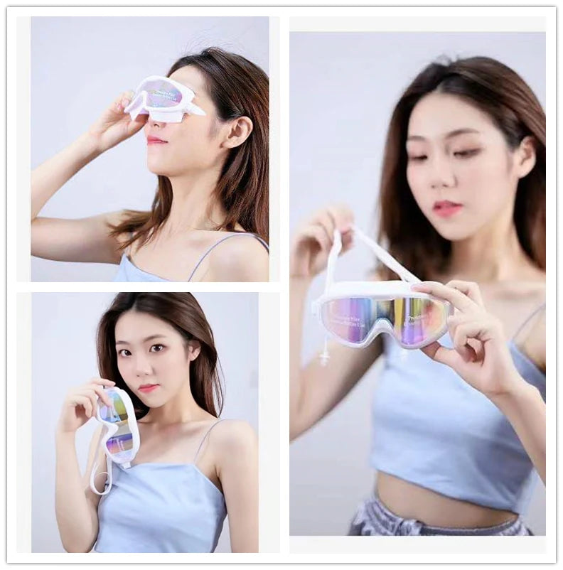 Big frame Professional Swimming Waterproof soft silicone glasses swim Eyewear Anti-Fog UV men women goggles for men women