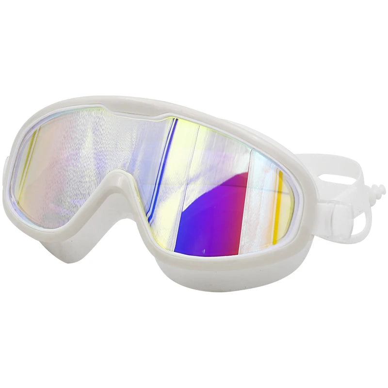 Big frame Professional Swimming Waterproof soft silicone glasses swim Eyewear Anti-Fog UV men women goggles for men women