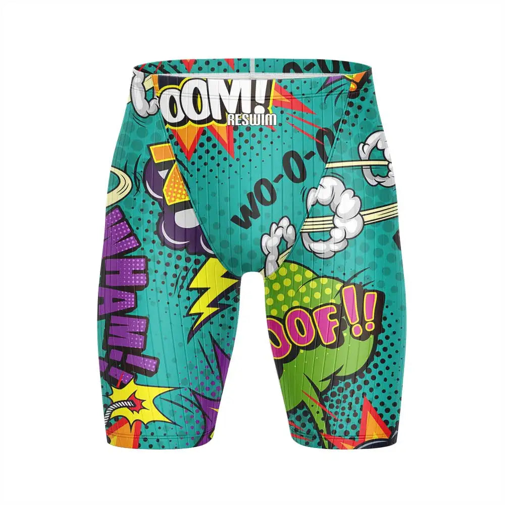 Beach Tights Shorts Men's Jammer Athletic Training Swimsuit Short Swimming Trunks Bathing Suit Quick Dry Lycra Surfing Pants