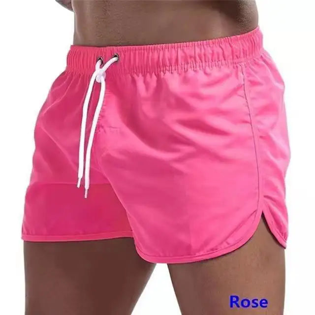 Shorts For Men's Summer Men's Swimwear Shorts Brand Beachwear Swim Trunks Men Swimsuits Low Waist Breathable Beach Wear