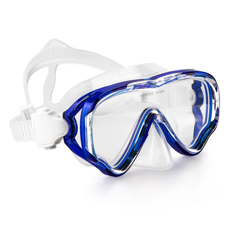 Professional Big Frame Kids Swimming Goggles with Nose Cover Anti Fog Wide View Swimming Gear for Boys Girls Children Glasses