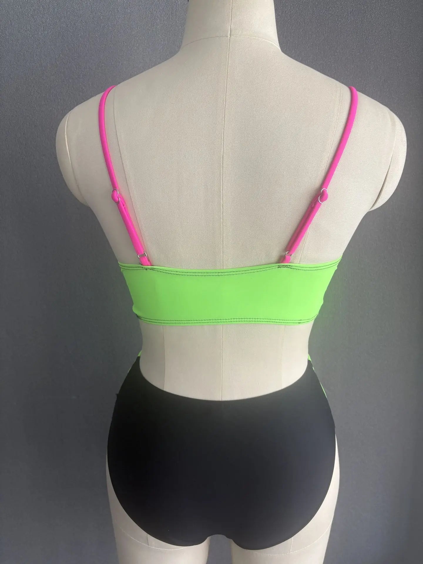 Color Block Bikinis Two Pieces Swimsuit Women Swimwear Beach Wear Bathing Suits Brazilian High Waist Bikini Set