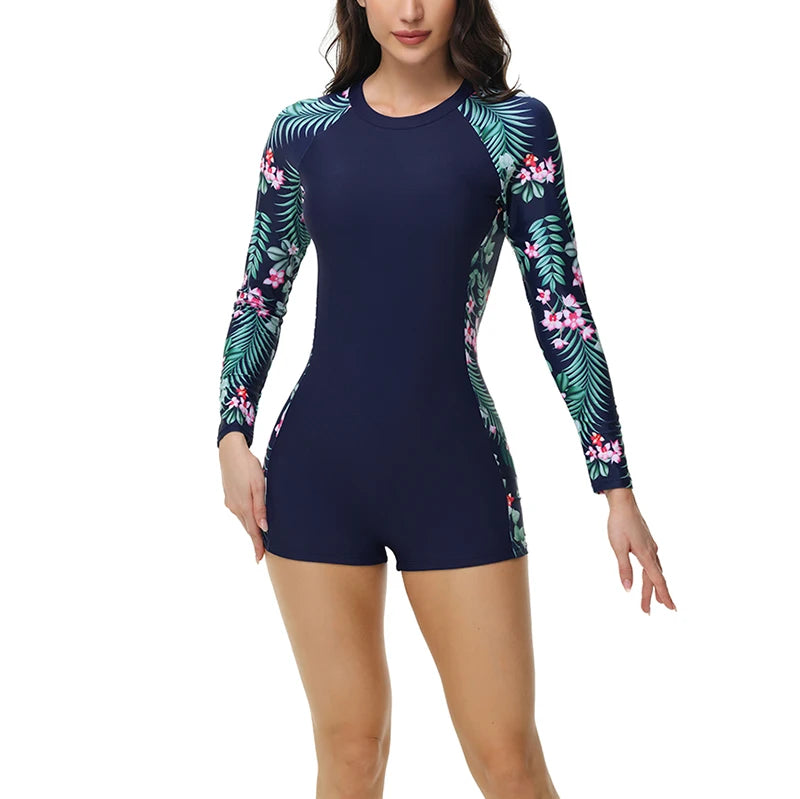 Sports One Piece Swimsuit Women Swimwear Professional Sport Bathing Suit Surfing Swimsuits Swimming Suit Backless Bikini