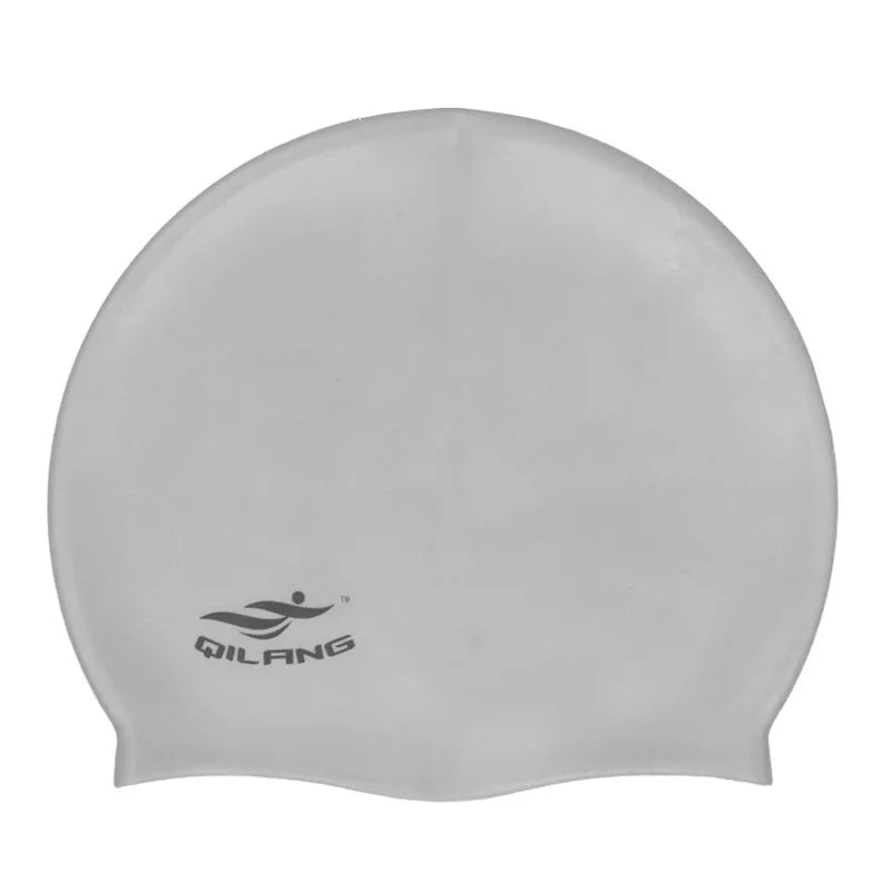 Waterproof Silicone Swim Caps Women Men High Elastic Flexible Protect Ears Hair Swimming Pool Hat for Adults Children Girls Boys