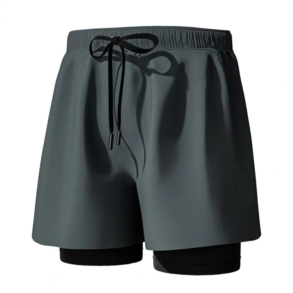 Men Summer Swimming Trucks Elastic Waist Drawstring Printing Swimming Shorts with Supportive Compression Liner Pockets Printing Swimming TrucksL-4XL