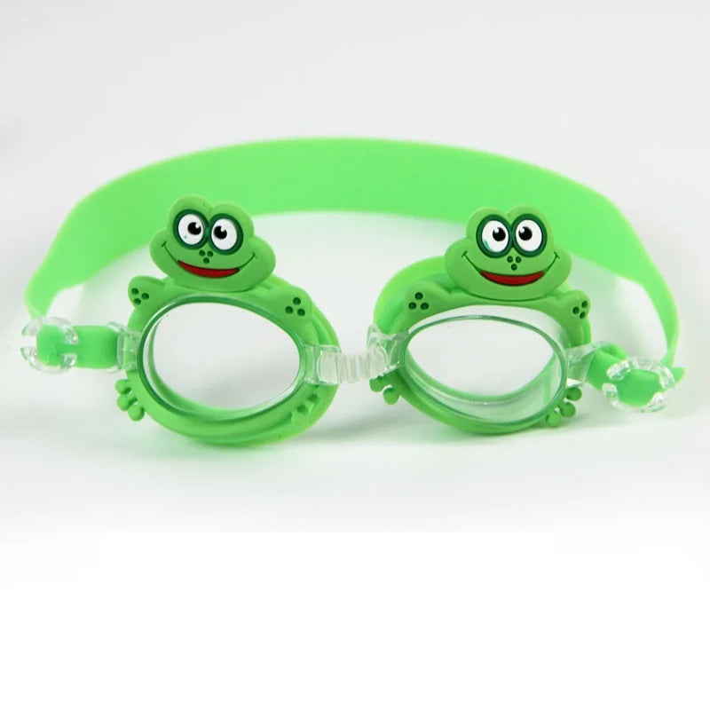 Professional Swimming Goggles Girl Cartoon Swim Glasses with Ear Plug Waterproof Anti Fog Swim Eyewear For Children Kids Gifts