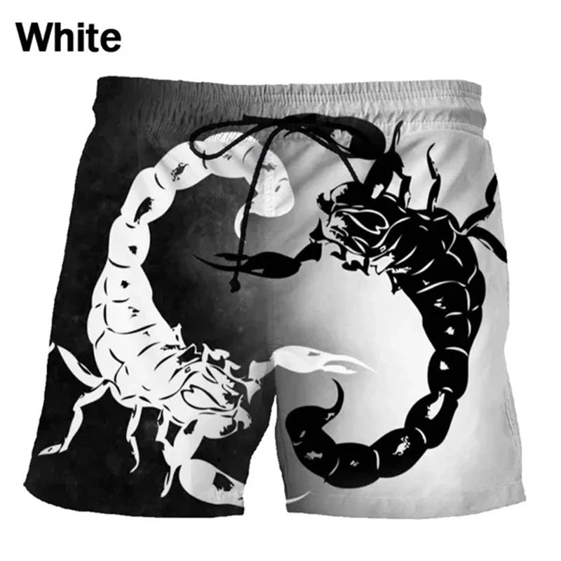 Scorpion Beach Shorts Funny Mens Designer Clothes Summer Swimming Trunks Fitness Quick-drying Shorts