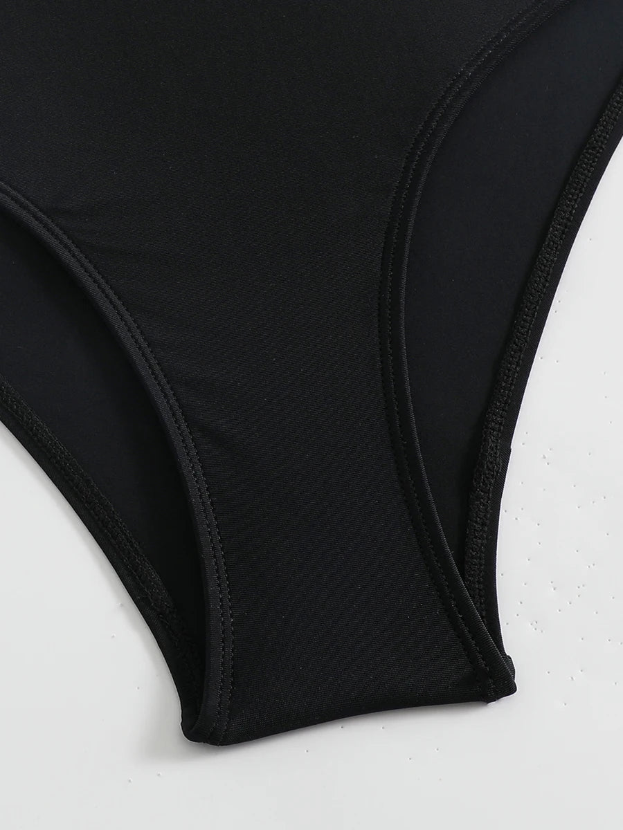 Print Long Sleeve Surfing Women Swimsuit Zipper One Piece Swimwear Female Bathers Bathing Swimming Swim Suit Beachwear