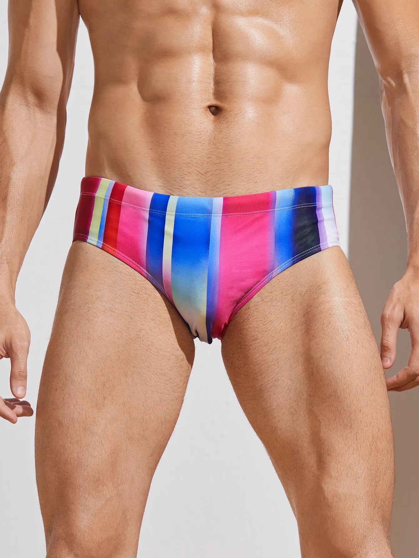 Men's Adult Swim Briefs Triangle Racing Professional Competition Questions: Reduce Resistance in Tight Swimsuit