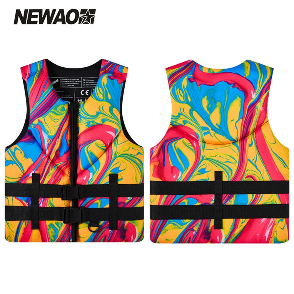 SWROW-Adult Life Jacket, Large Floating, Children's Marine Floating Vest, Swimming Professional Clothes