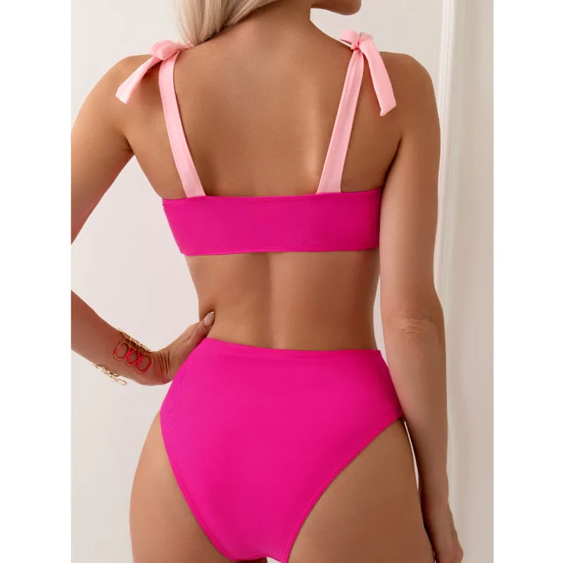 Pink Bikinis Swimsuits Women Swimwear Push Up Female Beach Swim Wear Bathing Suits Brazilian Bikini Set Pool Bather