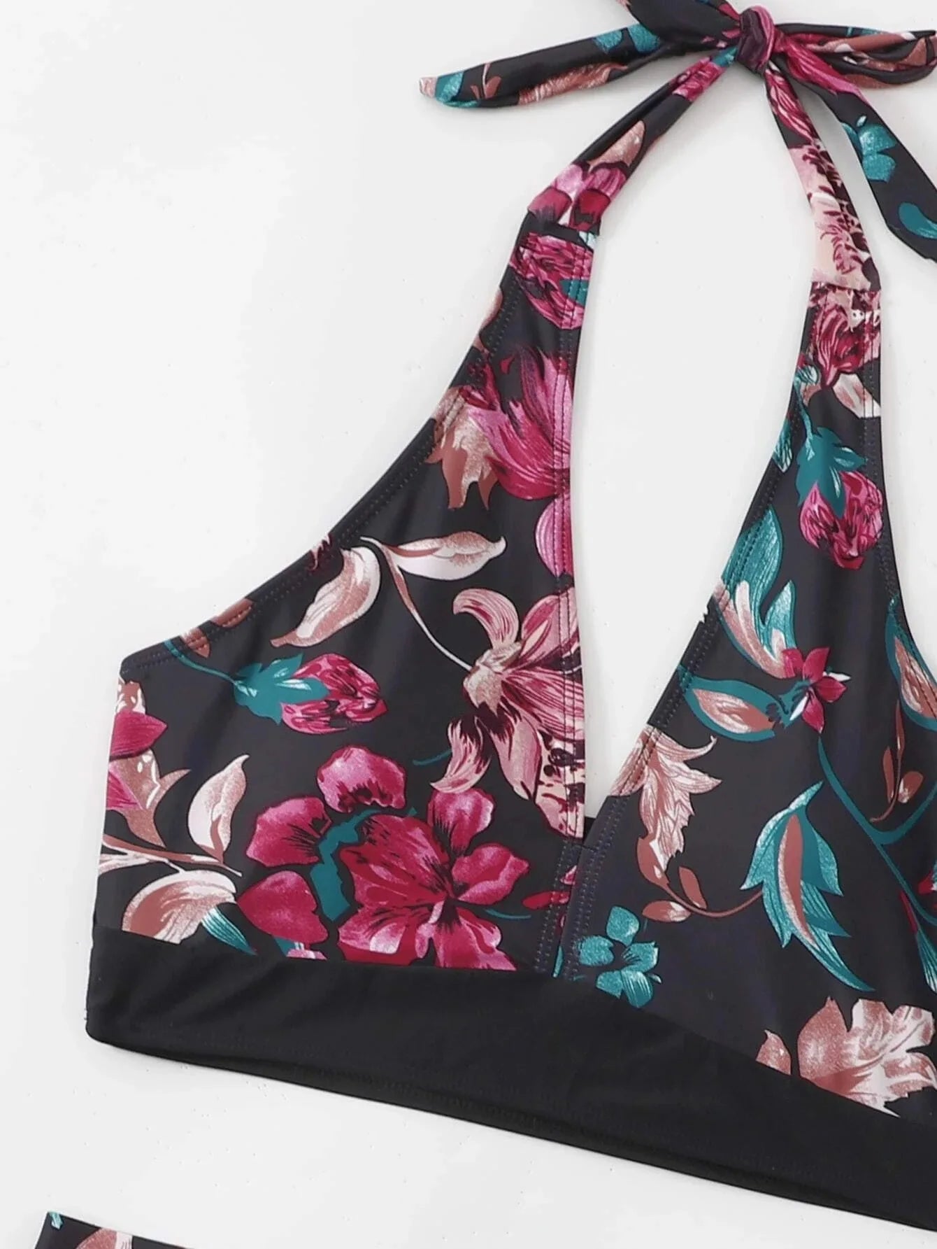 Push Up Bikinis Set Swimwear Women Leaf Print Swimsuit Summer Beach Wear Tankini Bathing Suit