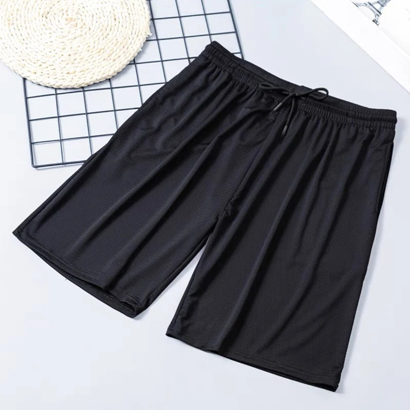 Summer Breathable Men Mesh Shorts Gym Bodybuilding Casual Loose Shorts Joggers Outdoor Fitness Beach Short Pants Sweatpant M-5xl