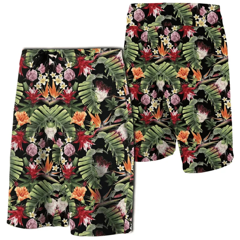 2024 Men Beach Shorts Hawaii Summer Tropical Polynesian Kanaka Women Board Shorts 3D Print Swim Trunks Ropa Hombre Short Pants