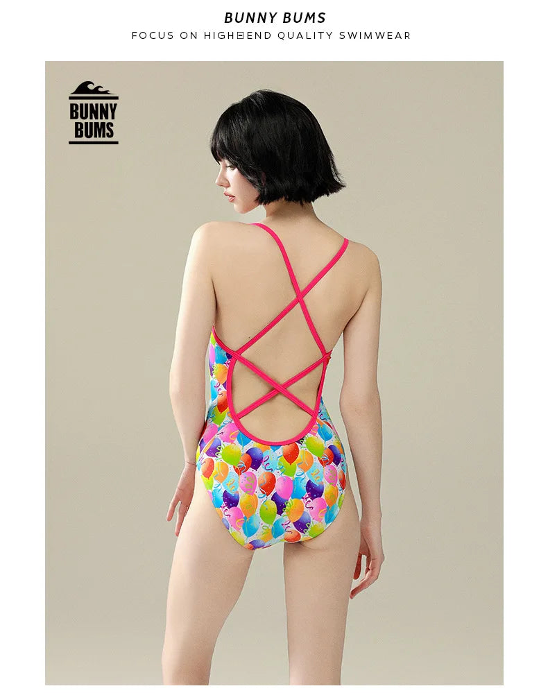 5 Designs Women Professional One-Piece Swimsuit Swimwear