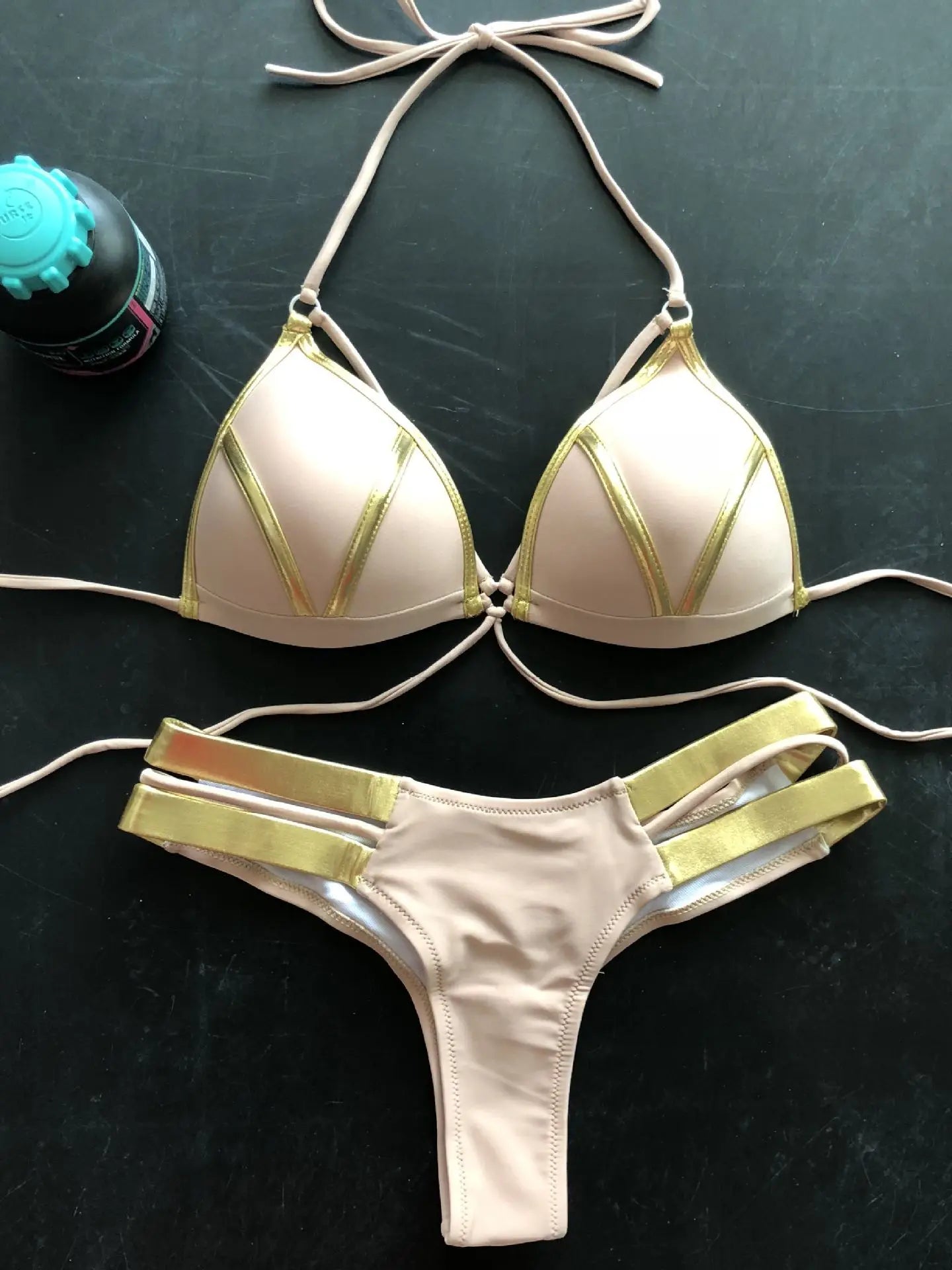 Gold Stamping Women Bikini Set Padded Women Swimsuit Push Up Bikini Swimwear Summer Beachwear Brazil Bathing Suit