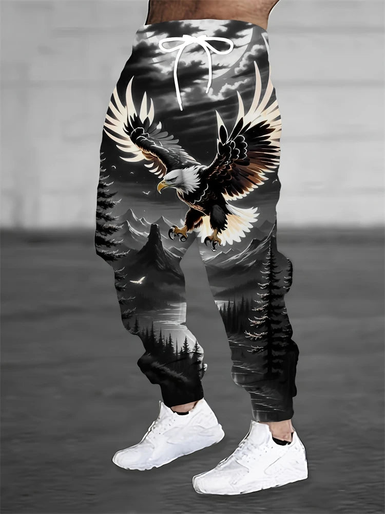 Men's Sports Pants Fashionable And Versatile Loose-fitting Sports Pants Spring And Autumn Casual Retro-style Sports Pants