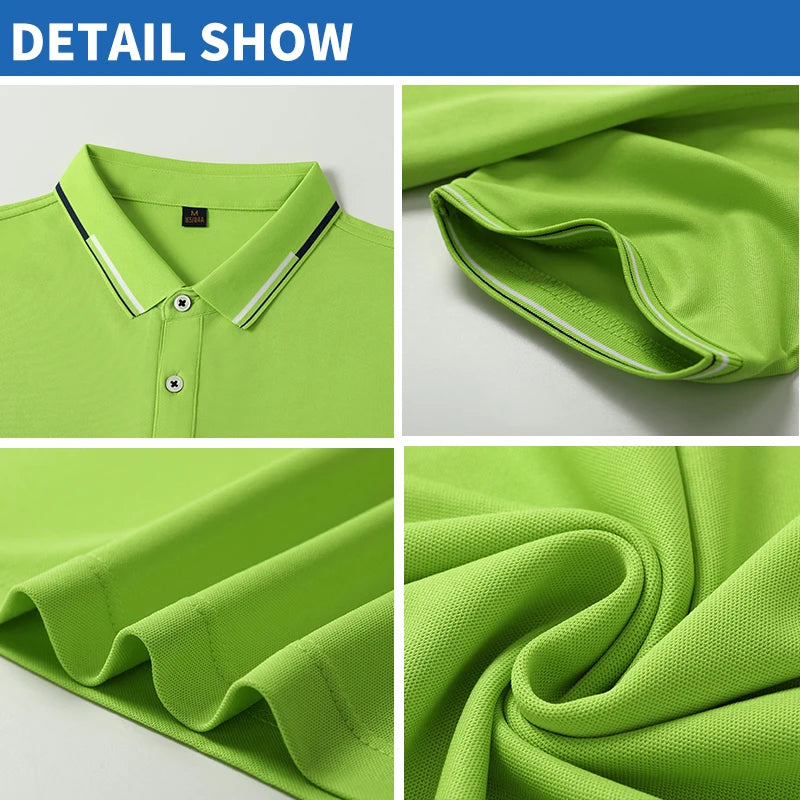 Oversized 5XL 6XL Men's Casual Polo Shirts Short Sleeve Sports 200g Golf T-Shirts