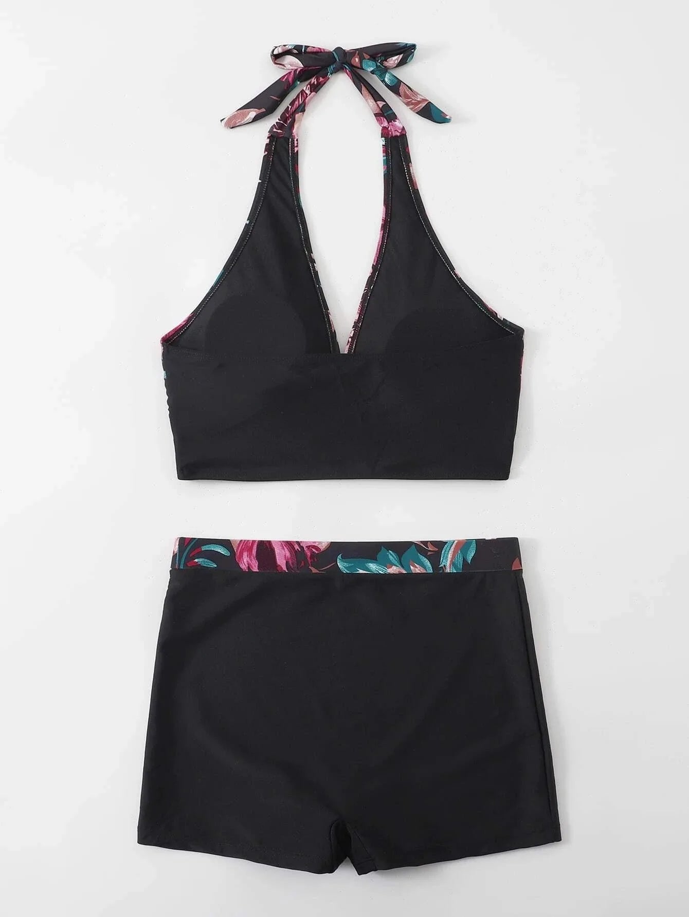 Push Up Bikinis Set Swimwear Women Leaf Print Swimsuit Summer Beach Wear Tankini Bathing Suit