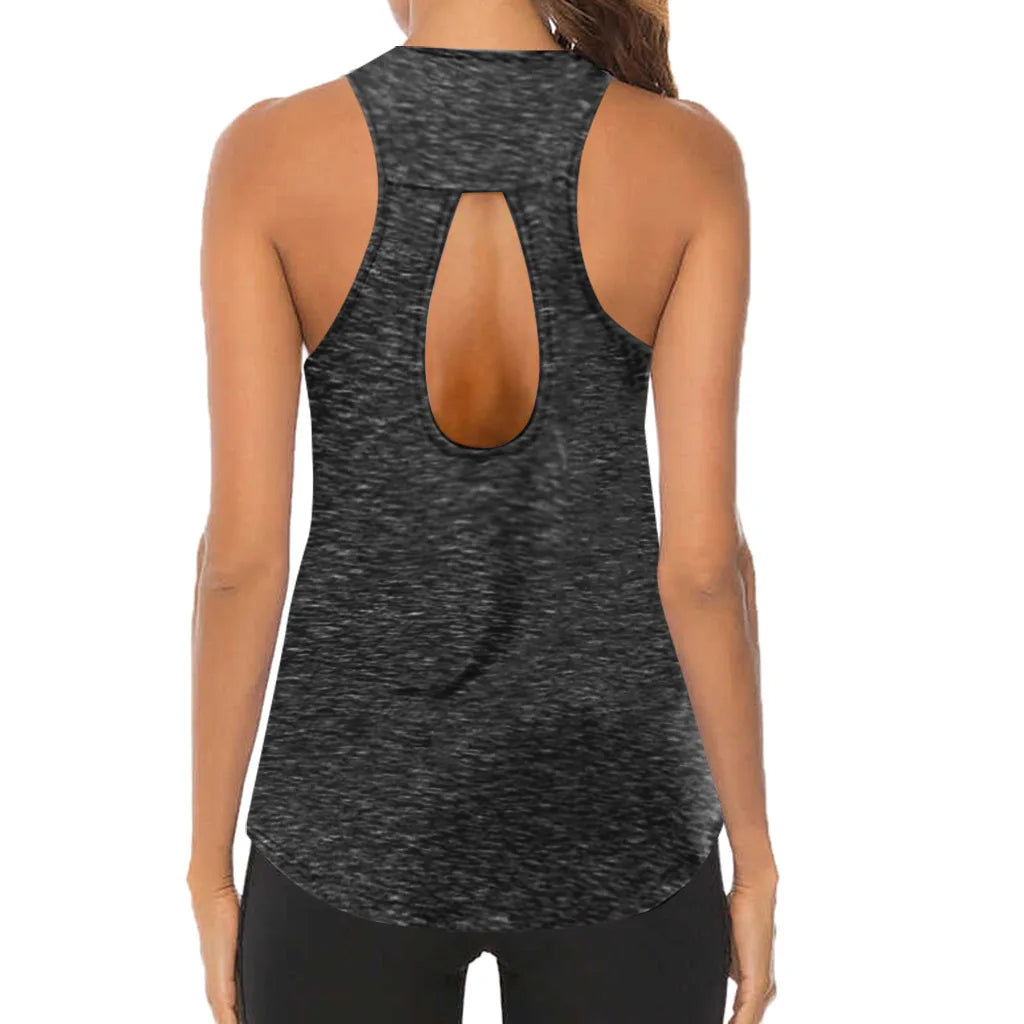 Colour Choies Women Yoga Tops Sexy Tank Tops Loose Thin Sports Vest Breathable Sleeveless T-shirt Gym Fitness Running Shirts Girls
