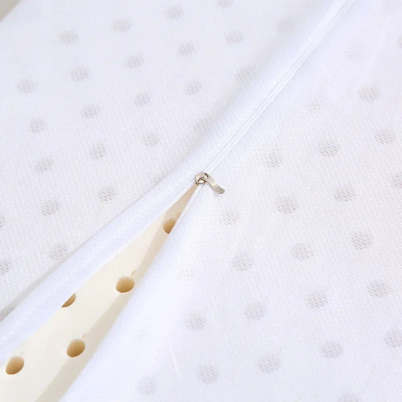 Thailand Pure Natural Latex Pillow Neck Cervical Protective Spine Massage Remedial Body Pillows Sleeping Orthopedic Bed Pillows