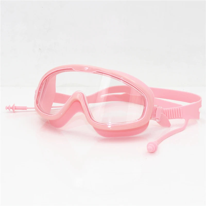 Big frame Professional Swimming Waterproof soft silicone glasses swim Eyewear Anti-Fog UV men women goggles for men women