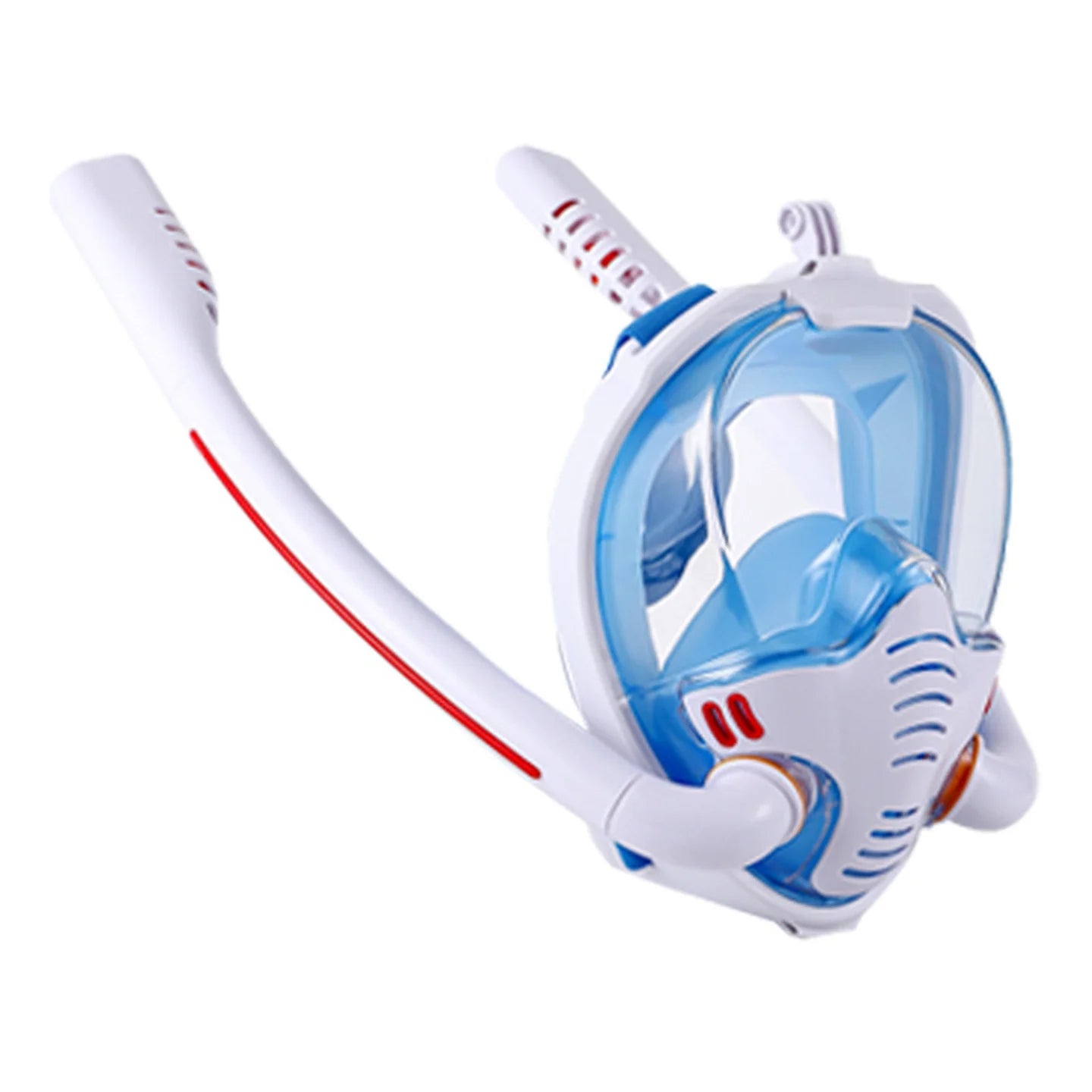 Double Tube Snorkeling Mask Scuba Spearfishing Full Face Anti-Fog Diving Goggles Panoramic Wide View Air Supply For Swimming