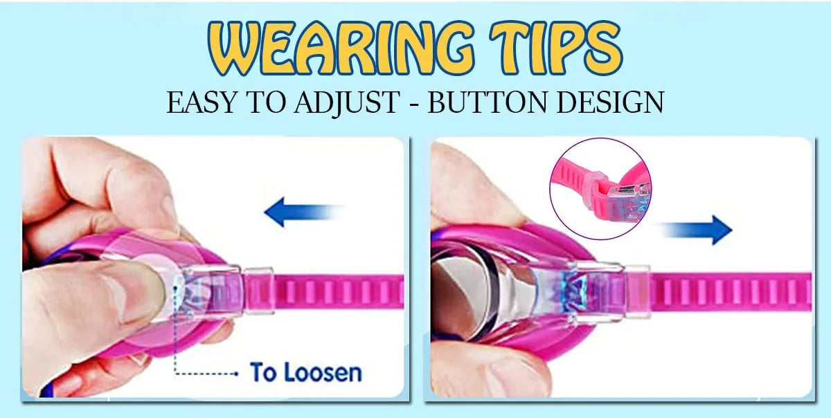 Kids Swim Goggles and Silicone Swim Cap set with Nose Clip Earplugs,Waterproof No Leaking Anti Fog UV Protection for Boys Girls