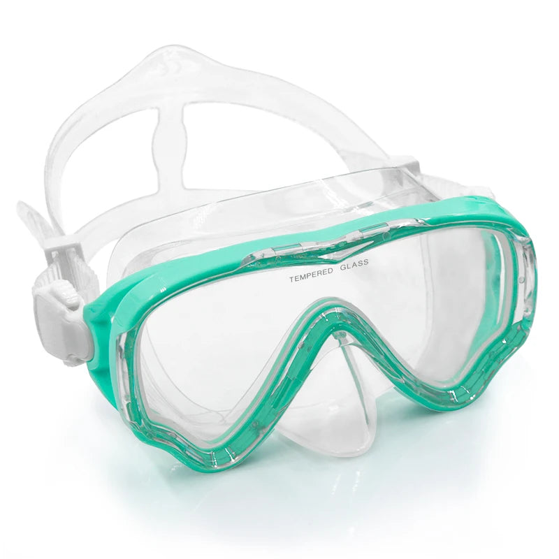 Professional Big Frame Kids Swimming Goggles with Nose Cover Anti Fog Wide View Swimming Gear for Boys Girls Children Glasses
