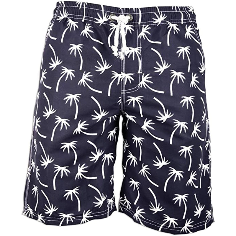 Fish & Science Patterns Men Board Shorts Summer Quick Dry Beach Shorts Swimsuit Fashion Swim Trunks 3D Printed Bermuda Surf Shorts