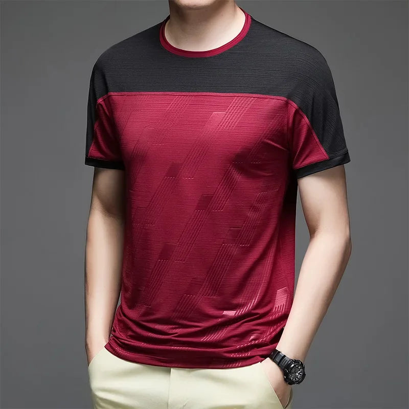 Undershirt Men's Running Short Sleeves T-shirts Yoga Tops Lycra Things for Gym Clothes Man Sweatshirt Wicking Breathable Dry Fit