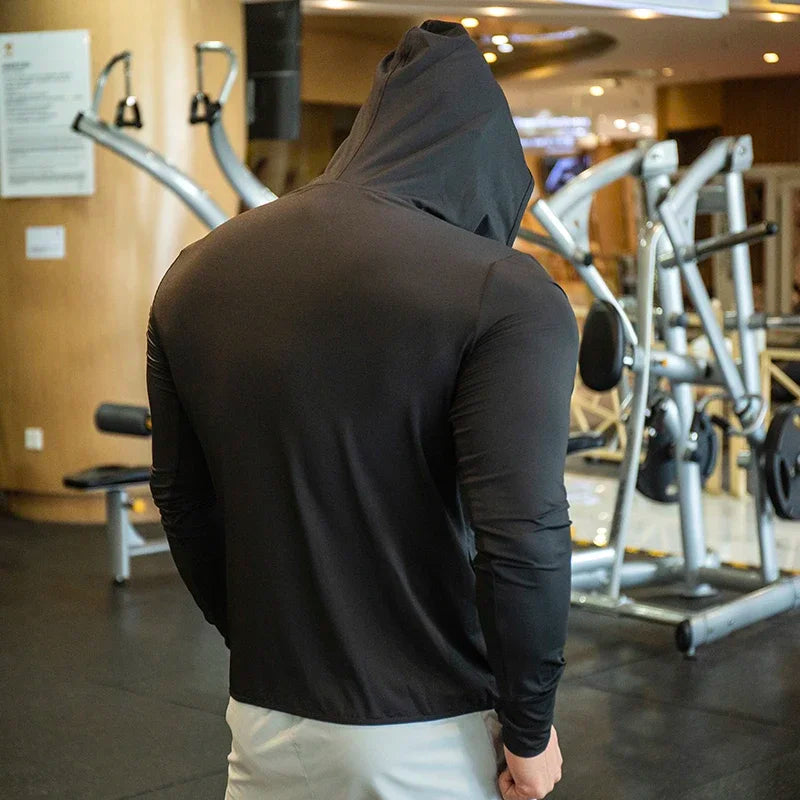 Light & Dark Colours New Men's Jacket Zip Hoodie Long Sleeve T-shirts Gym Sports Clothing Running Male Coat Jackets For Men Hooded Sweatshirts