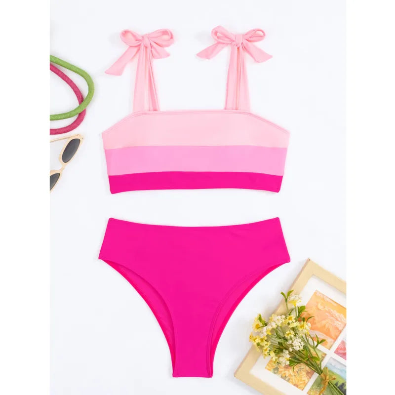 Pink Bikinis Swimsuits Women Swimwear Push Up Female Beach Swim Wear Bathing Suits Brazilian Bikini Set Pool Bather