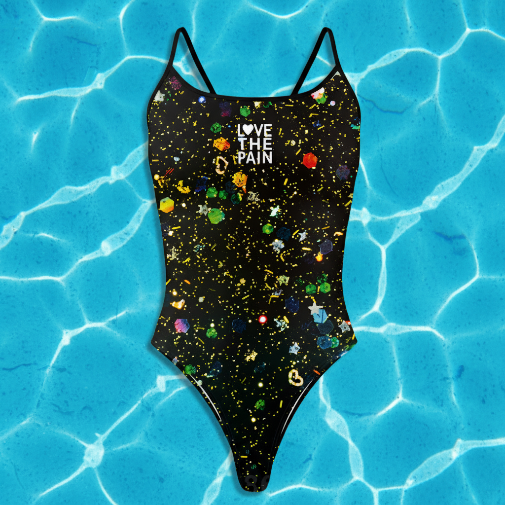 Love The Pain Women One-Piece Beachwear Triathlon Functional Training Swimwear Bathers Pool Practice Squad
