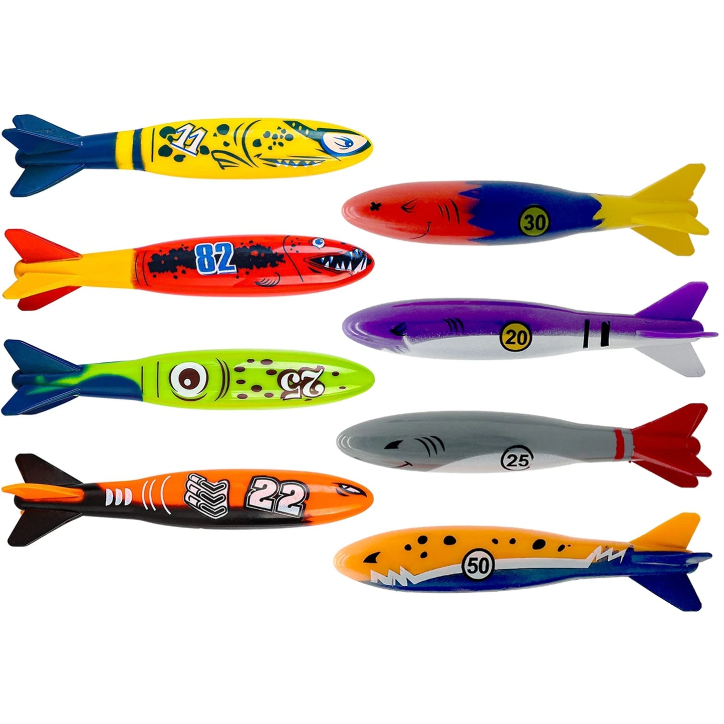 Summer Diving Training Toys Torpedos Sharks Octopus Underwater Water Games Training Swimming Pool Gifts Set Toys For kids