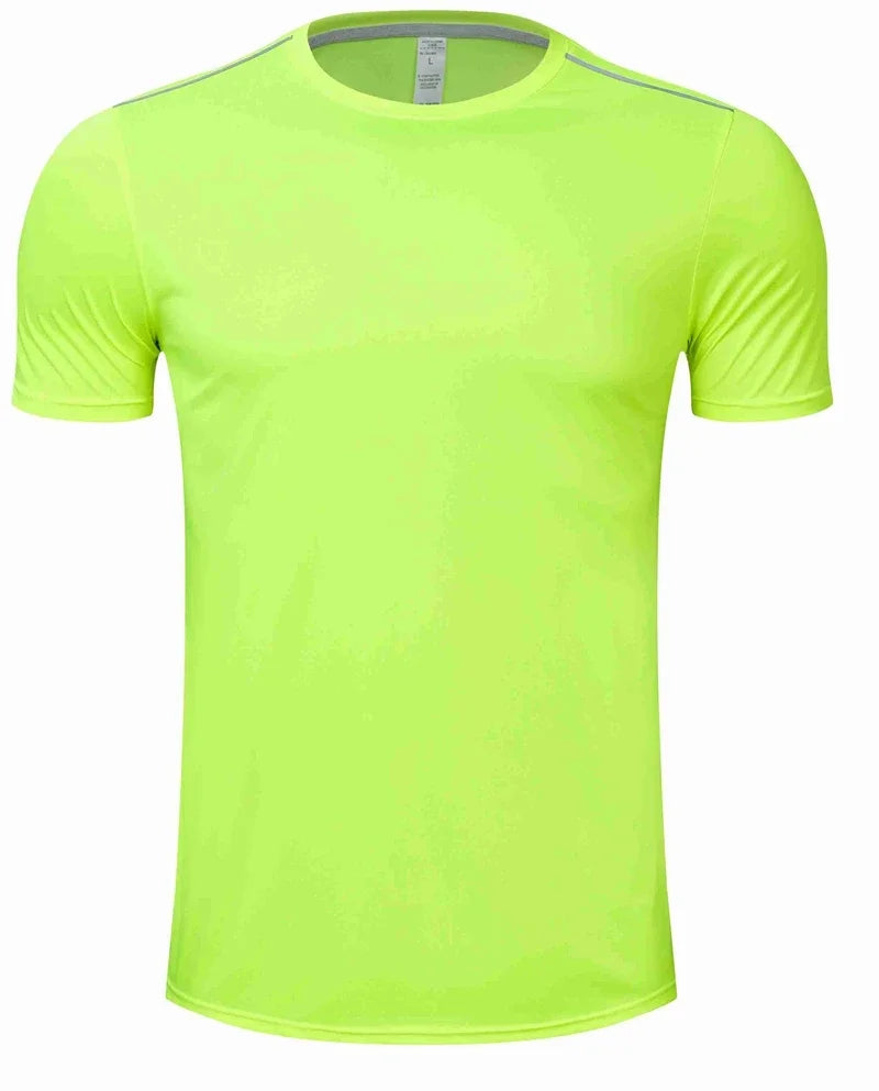 High quality spandex Men Women Kids Running T Shirt Quick Dry Fitness Shirt Training exercise Clothes Gym Sports Shirts Tops