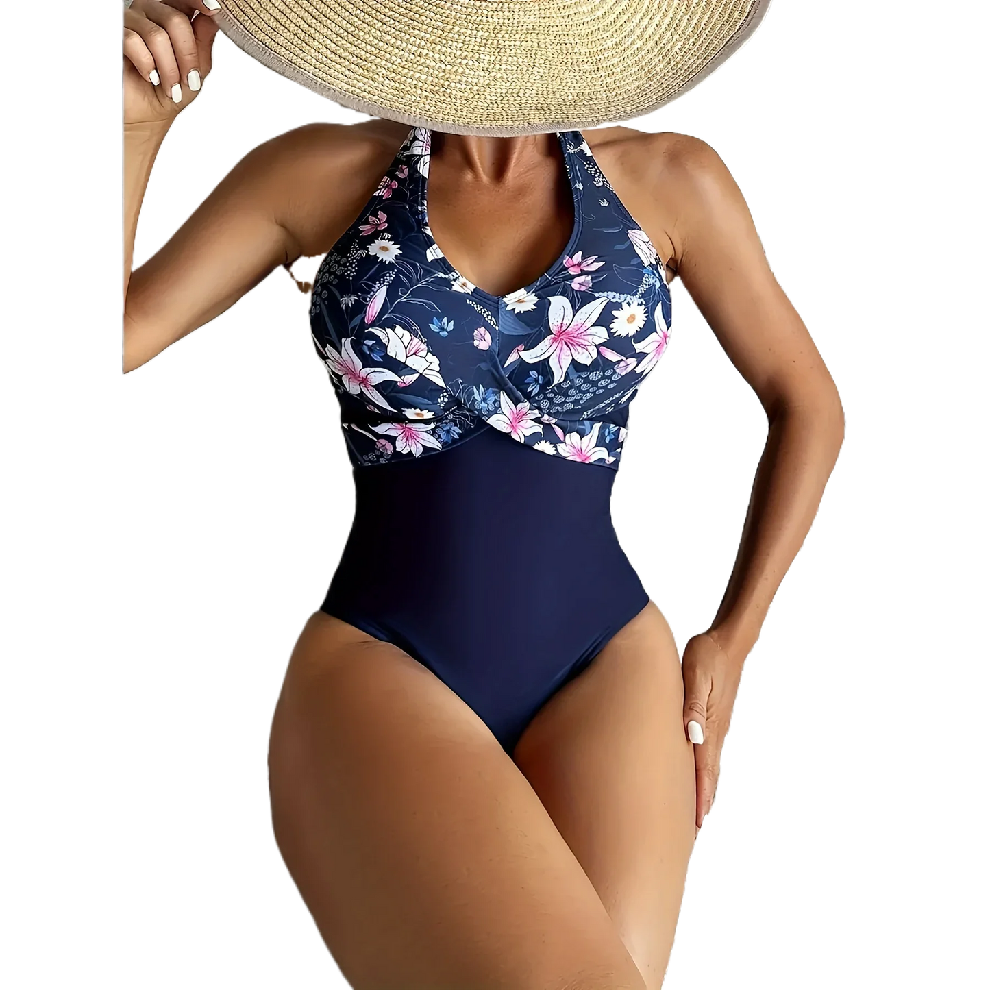 Push Up Swimwear Woman Bathing Suit Woman One Piece Swimsuit Women Floral Print Tummy Control High Waist Bodysuit Summer