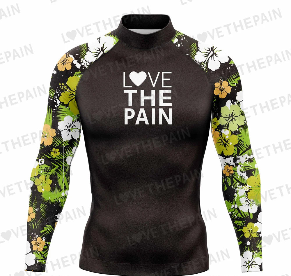 Men's Rash Guards Swimsuit Surf Suit Beach T-Shirts Sun UV Protection Long Sleeve Surfing Rashguard Sports Swim Tight Clothes