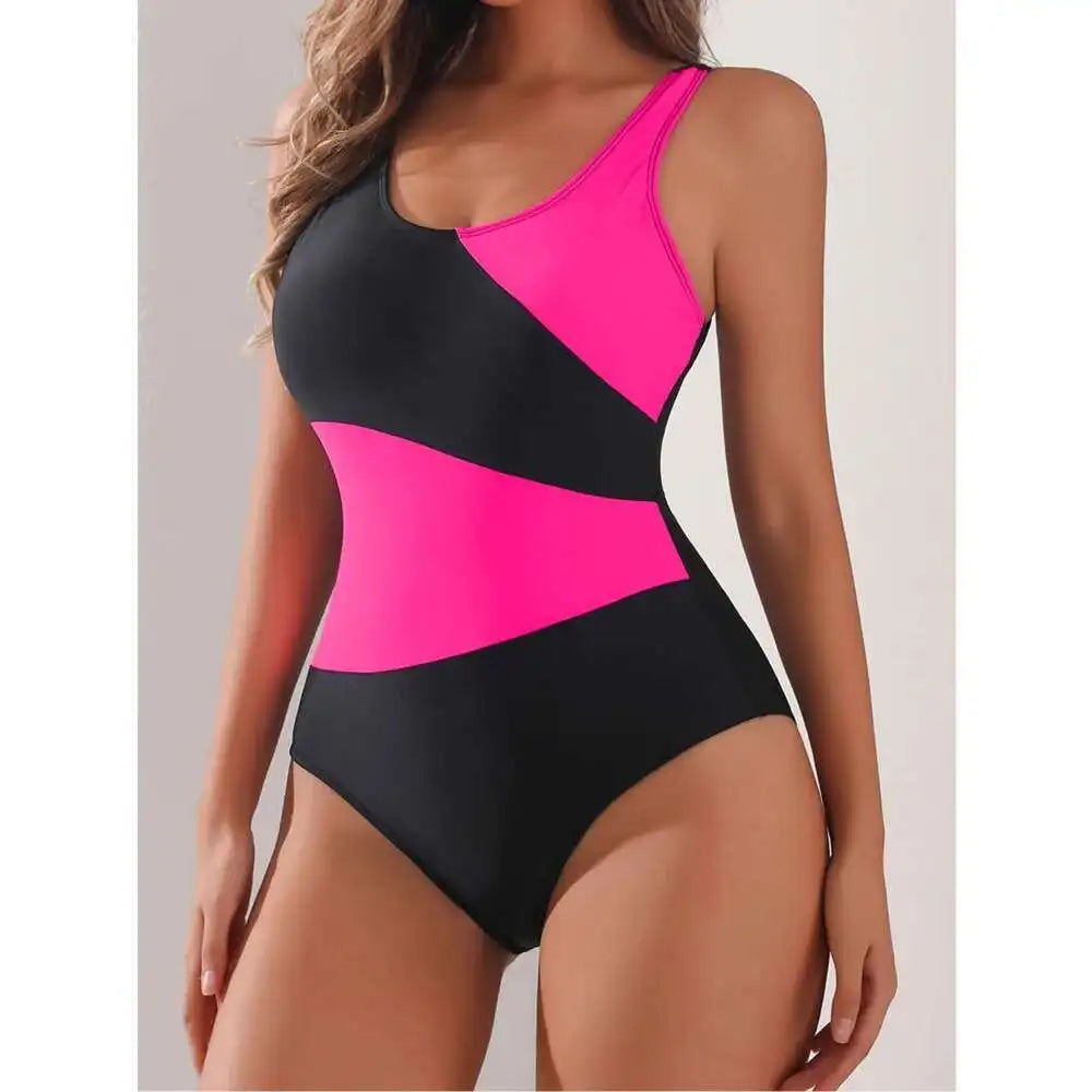 Swimsuits Closed Women's One-Piece Swimwear Push Up Swim Wear Bodysuit Bathing Suits Beachwear Pool Bather