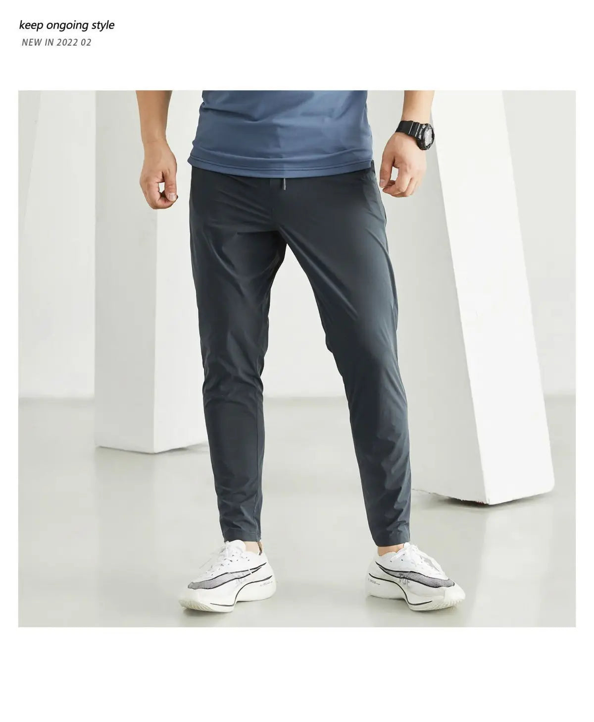 Breathable Men's Gym Pants - Athletic Ice Training Sweatpants for Summer Sports & Fitness - Outdoor Leggings, Tactile &Cooling
