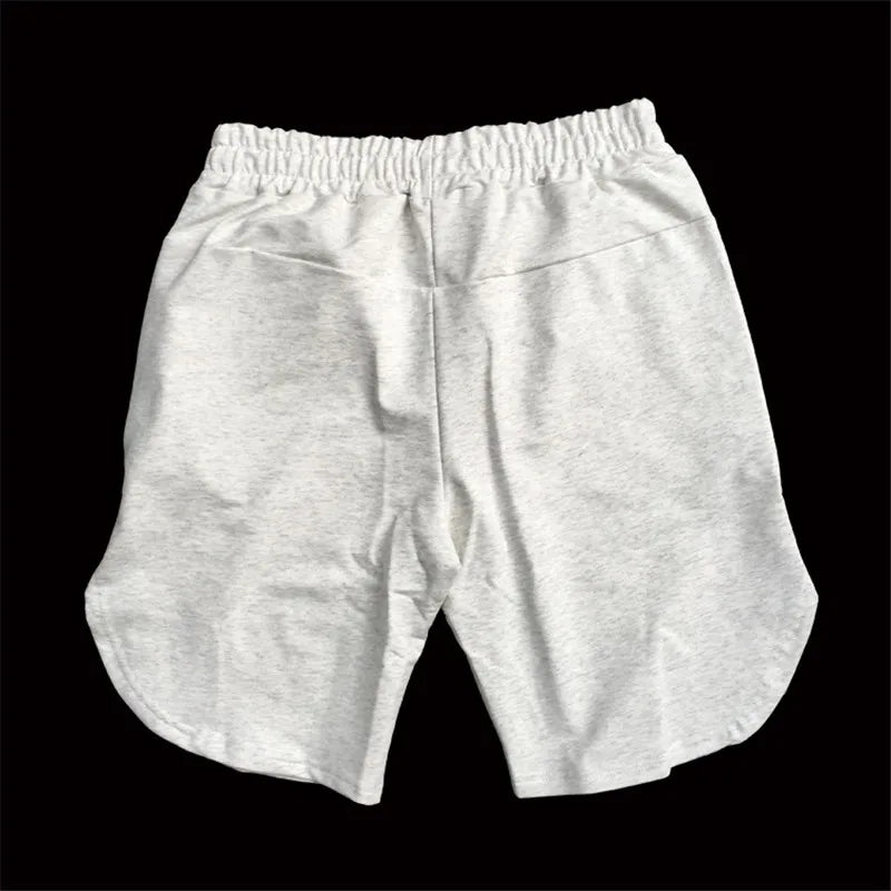 Men Gym Cotton Shorts Running Jogging Sports Fitness Bodybuilding Bermuda Male Summer Crossfit Workout Training Short Pants