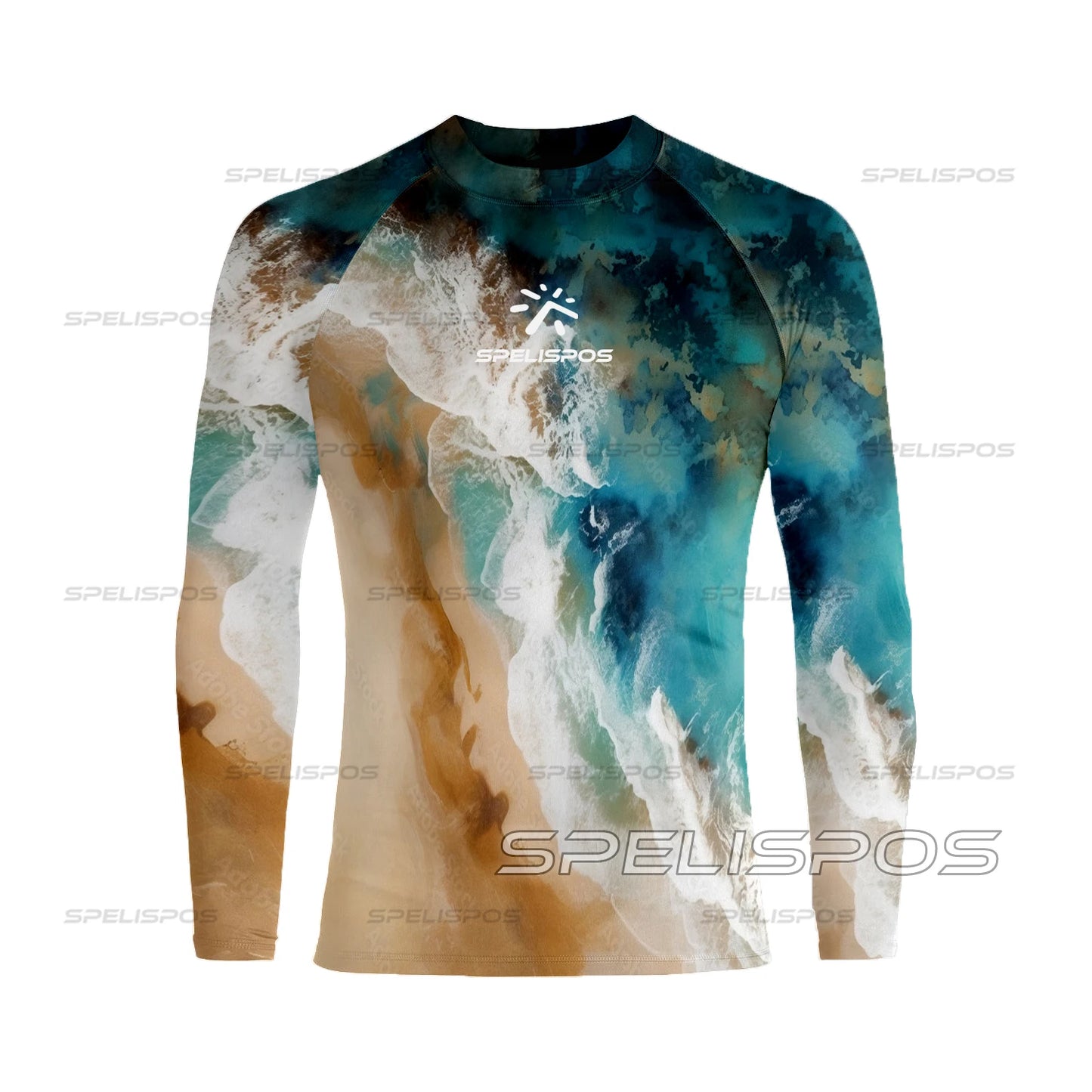 Surfing Wear Fitness Drama Diving T-Shirt Tight Long Sleeve Rash Guard Swimwear UV Protection Clothes Beach Floatsuit Water Tops