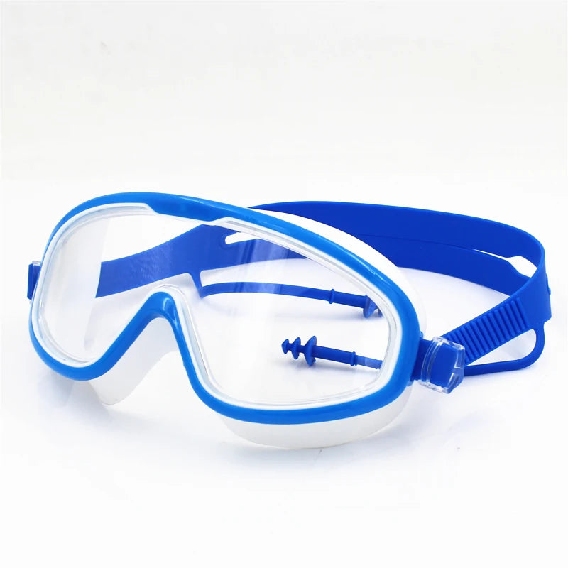 Big frame Professional Swimming Waterproof soft silicone glasses swim Eyewear Anti-Fog UV men women goggles for men women